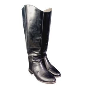 Vintage Equestrian Black Riding Boot Womens 10 USA Made